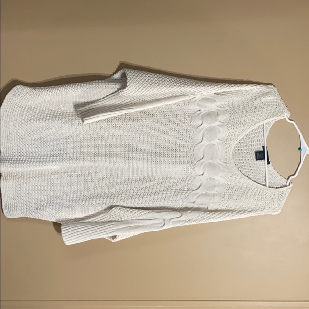 Calvin Klein Cream Dolman Sleeve Sweater US XL